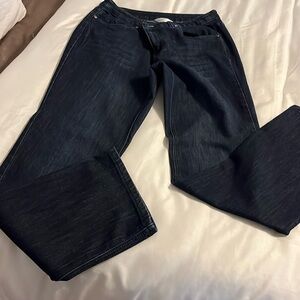 Dark blue Christopher and banks size 8 straight leg jeans